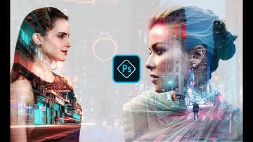 Quick Double Exposure Cyberpunk Photo Effect Photoshop Tutorial