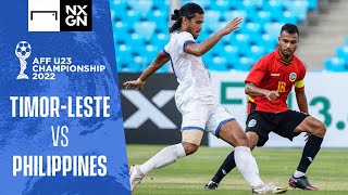 AFF U23 Championship 2022 | Timor-Leste vs Philippines highlights