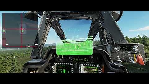 DCS AH-64D - Transitioning from forward flight to a hover