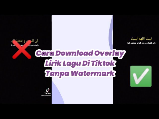 Cara Download Overlay Lirik Lagu Di Tiktok Tanpa Watermark class=