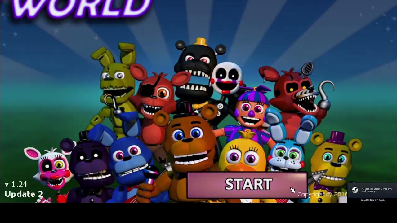 How to get all the animatronics in fnaf world really fast. YouTube