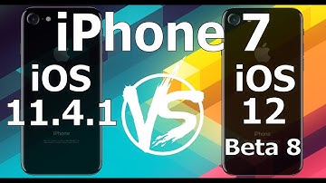 Speed Test : iPhone 7 - iOS 12 Beta 8 vs iOS 11.4.1 (iOS 12 Public Beta 6 Build 16A5357b)