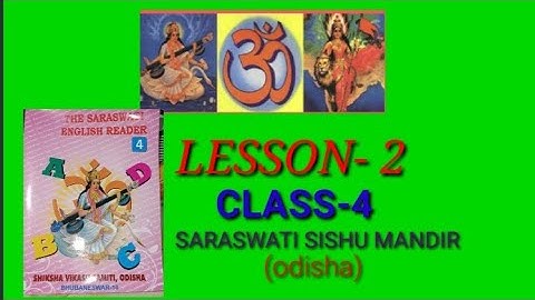 LESSON 2 /ENGLISH READER//CLASS 4