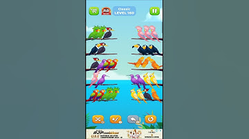 Bird Sort Puzzle l Classic Level 160 l Bird Sort Color Puzzle l Bird Sort Puzzle Challenge - Birds