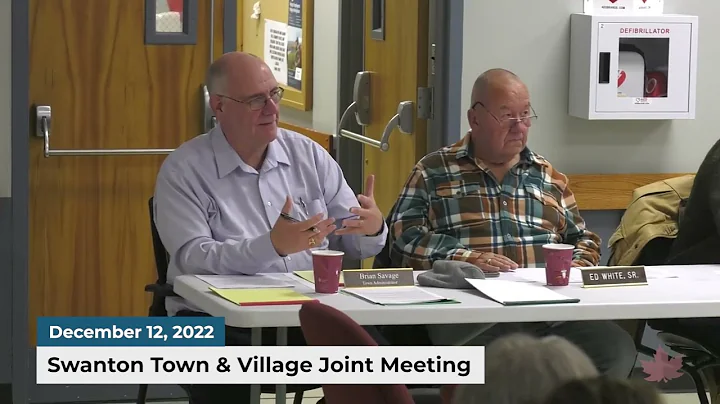Swanton Selectboard and Village Joint Meeting | 12/12/2022