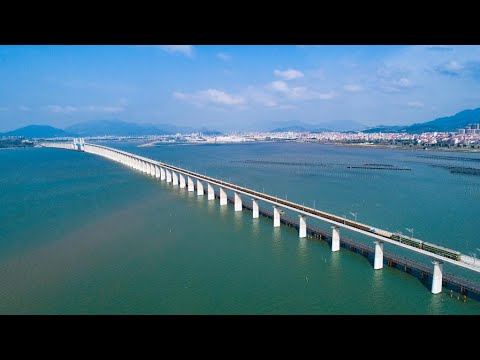 China builds its first high-speed rail crossing the sea