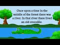 Story in english the crocodile and the monkey story english3 minute storystoryenglish learning