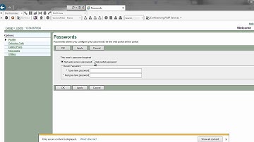 Resetting Voice Mail Password