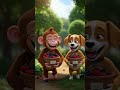 Monkey & Dog’s Funny Berry Adventure 😂🐒🐶 Kids Cartoon Short#monkeyanddog #funnykids #kidsshorts