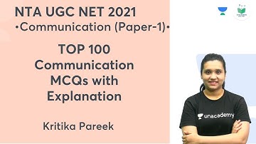 TOP 100 Communication MCQs with Explanation | Communication | NTA UGC NET 2021 | Kritika Pareek