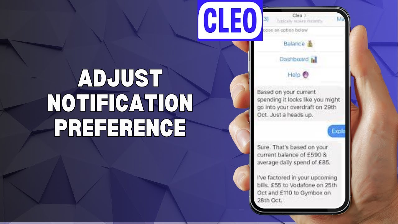 HOW TO ADJUST NOTIFICATION PREFERENCE ON CLEO