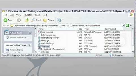 Overview of Asp .Net Lesson 1 (Part 2)