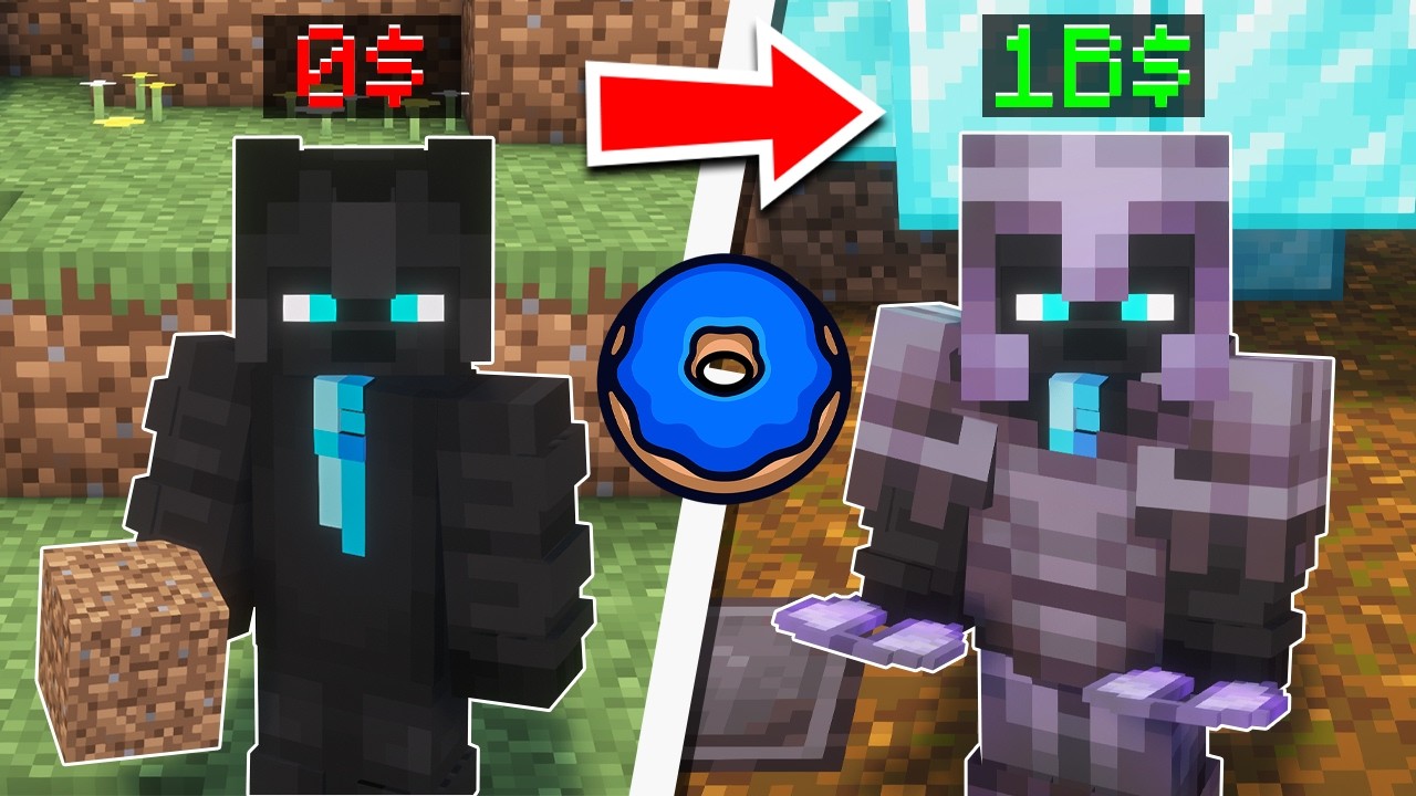 هل تقدر تجيب من حبة ديرت مليار في سيرفر Donut SMP !!