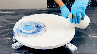 WOW~Disrupted Open Cup Pour~TLP Hurricane Relief Fundraiser~Acrylic Pouring~305 @Studio15Acrylics