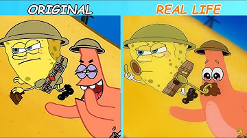 Stupid Patrick Star | SpongeBob Original vs Real life | SpongeBob Animation #spongebob #animation