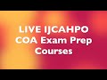 Eye tech training live ijcahpo coa exam prep courses now available worldwide