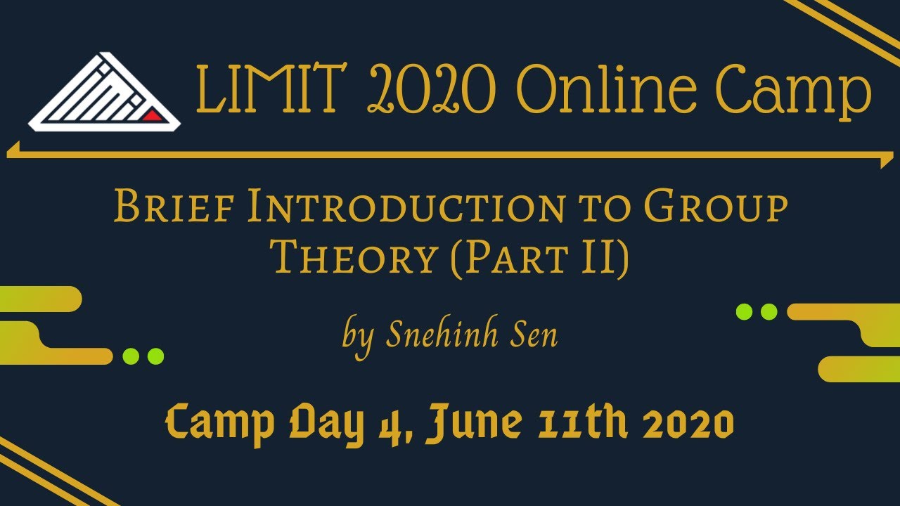Brief Introduction to Group Theory (Part II) - YouTube