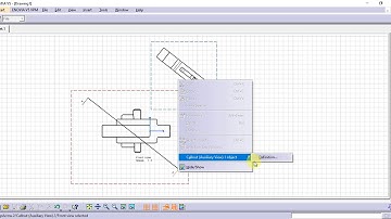 Catia Tutorial in Tamil 114 : Auxiliary View | Projections | Views | Drafting