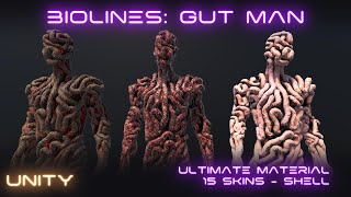[UNITY] BioLines Gutman. a humanoid monster for horror games on #unity @Fab @AssetStore
