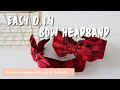 Diy fabic bow headband how to make fabric headband