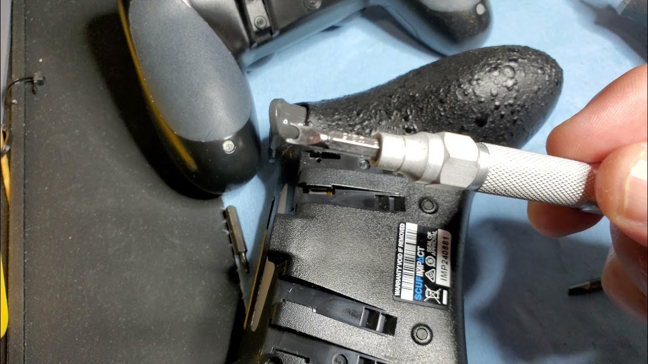 how to take out scuff ps4 controller security screw out YouTube