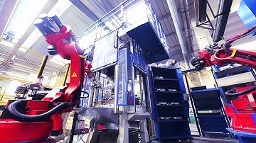 Comau NM45 FOUNDRY in machine tending, deburring, cutting, die casting, marking, palletizing