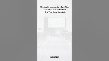 TS Inter Supplementary Day Wise Exam Dates 2025 Released || 1st and 2nd Year Exam Schedule