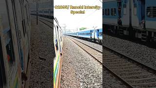 02895/ Howrah Ranchi Intercity S/F Special crossing 38816/ Midnapure howrah emu icf train 🔥🚆#shorts