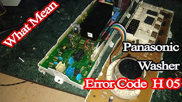 panasonic washer error code h05