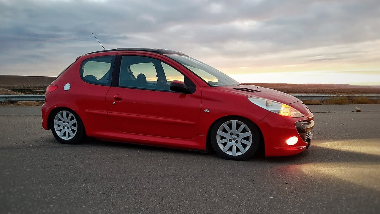 PEUGEOT 207 con SUSPENSIÓN REGULABLE recien colocada 🚘 YouTube