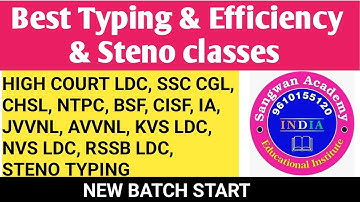 Sangwan Academy - Hindi and English Typing Efficiency and stenography in jaipur