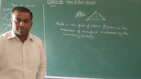 Class8th Introduction of area of plane figure