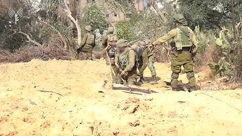 מנהרות בעזה סרטון מהשטח צילום דובר צהל