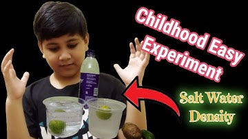 Water Density Experiments with lemon for kids || Childhood Easy Experiment