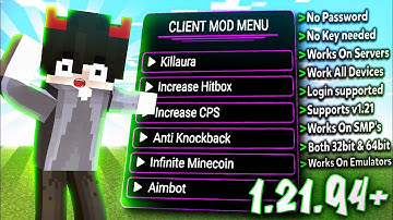 The Most *OP* Hacked Client is Finally Here For MCPE 1.21.94+