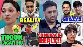 🚨Tamanna Bhatiya said &#39;THOOK LAGATI HU&#39;🤯| MS Dhoni CSK | Spice jet Army | Samay Raina | Sourav Joshi