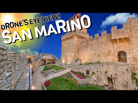 San Marino, FLYING OVER, SAN MARINO, 4K UHD