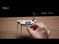 DIY　ミニチュア　ドールハウス　手作りキット コンソールテーブル　L-009　miniature dollhouse kit