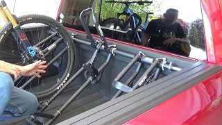 QR3 Install Truck Bike Rack