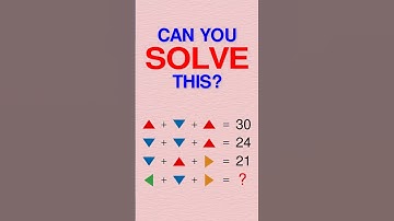 Can You SOLVE This Puzzle. Find the Missing Value.
