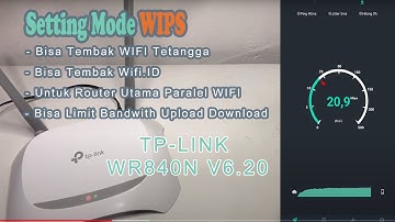 Cara Setting TL-WR840N V6.20 MODE WIPS Via Android
