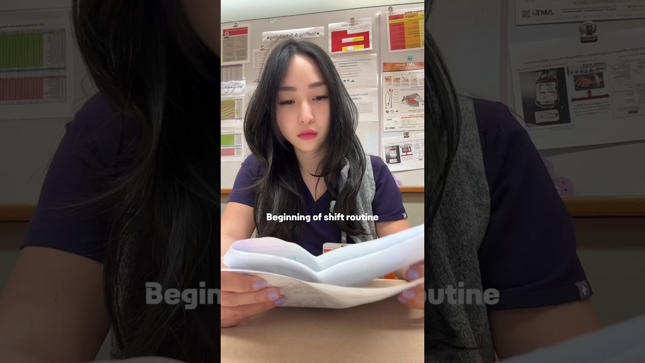 Beginning of shift routine 