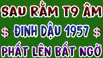 Sau Rằm Tháng 9 Âm, Tuổi Đinh Dậu 1957 Gặp Thời Phát Tài – Lộc Tràn Tới Tấp, Giàu Vĩnh Viễn!