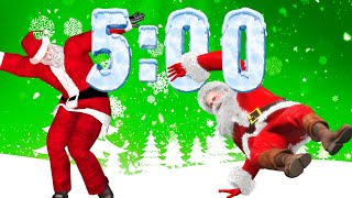 5 Minute Timer [Santa vs Santa] 🎅 by Timer Topia 45,928 views 4 months ago 5 minutes, 5 seconds