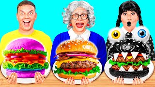 Download Lagu Wednesday vs Grandma Cooking Challenge | Crazy Ideas To Cook by BaRaFun Challenge MP3