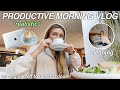 realistic &amp; productive morning vlog | cleaning my room, work, errands