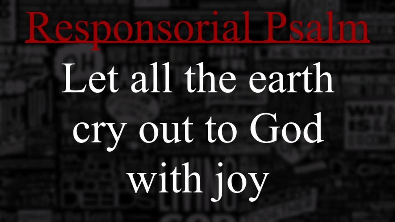[CANTOR] 14th Sunday in Ordinary Time Respond & Acclaim July 3