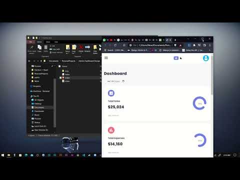 Admin Dashboard HTML, CSS, JavaScript, Material Icons