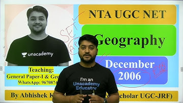 Geography || Practice Session || NTA UGC NET/SET/Assistant Professor