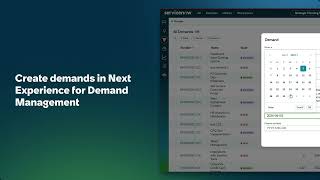 Create demands in Next Experience for Demand Management
